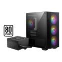 MSI MAG FORGE M100A D60 600W 80+ 4x12CM ARGB FAN mATX KASA
