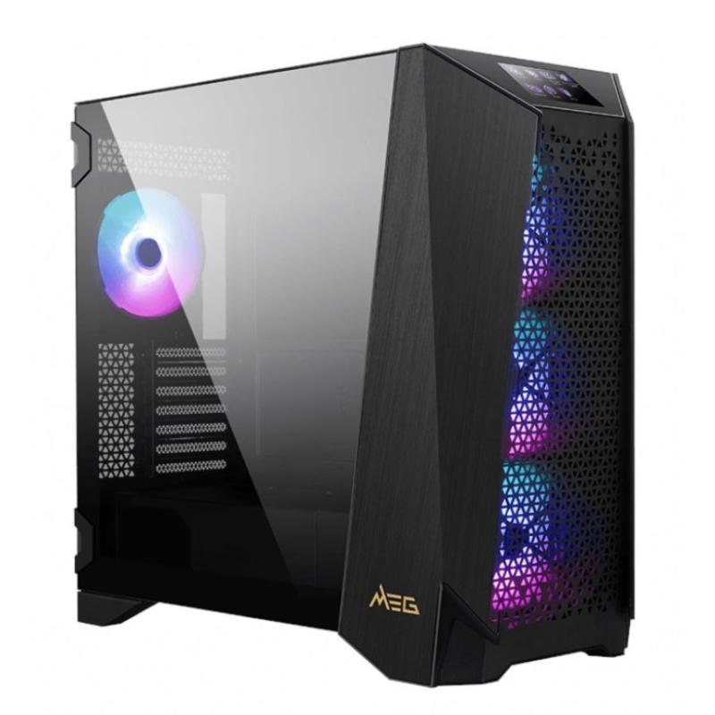 MSI MEG PROSPECT 700R A-RGB Dokunmatik IPS Panel E-ATX Mid Tower Kasa PSU YOK Temperli Cam,4x140MM
