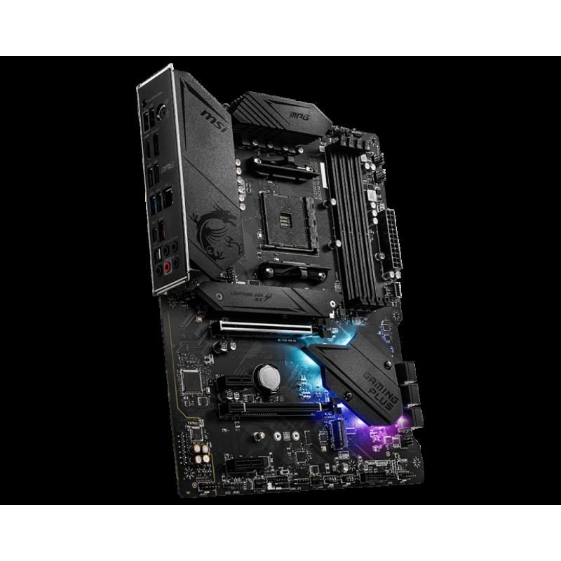 MSI MPG B550 GAMING PLUS DDR4 4400(OC) M2 PCIe NVME HDMI DP PCIe 16X v4.0 AM4 ATX