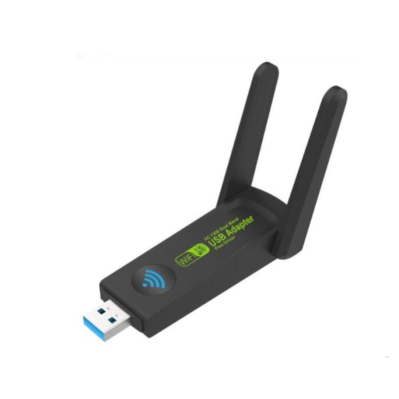 MULTICOLOR AC1300 Mbps Dual Band USB 3.0 Adaptör Kablosuz Wifi Alıcı Çift anten