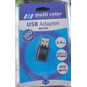MULTICOLOR MC303 Wifi Adaptör 300Mbps Güçlü Çekim Gücü  NANO USB ADAPTÖR