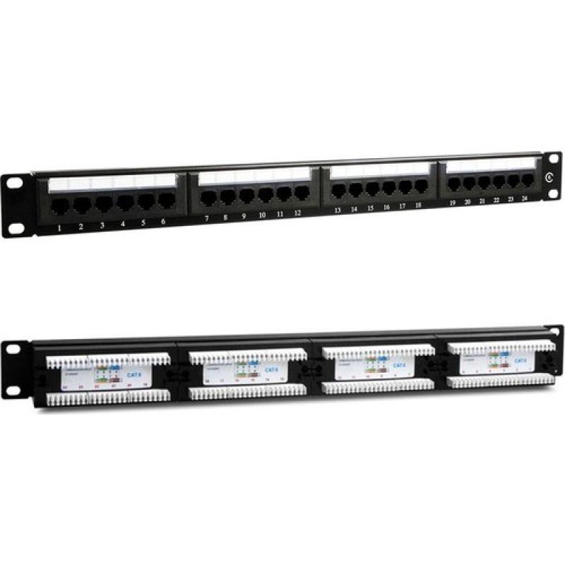 NETS 24 LÜ UTP CAT6 PATCH PANEL DOLU DNE-U24P-C601
