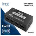 INCA IHSK-430 HDMI 1.4b  4K X 2K ve 3D Destekler   4 LÜ HDMI ÇOKLAYICI
