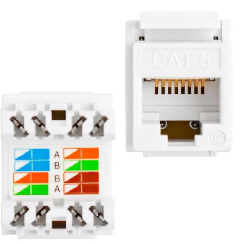 Nova RJ45 Cat6 Şase 180 Derece Keystone Jack