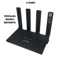 PCPRO 4G TAŞINABİLİR 5000MAH PİLLİ  2.4G 5GHZ 4PORT  WİFİ MODEM  4G LTE   SCT-4GR800