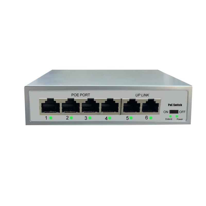 PCPRO SCT-P42C 4+2  10/100 4+2 PORT 65W POE SWİCH