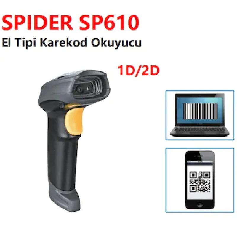PERKON SPIDER SP610 Karekod (2D) El Tipi Kablolu BARKOD OKUYUCU