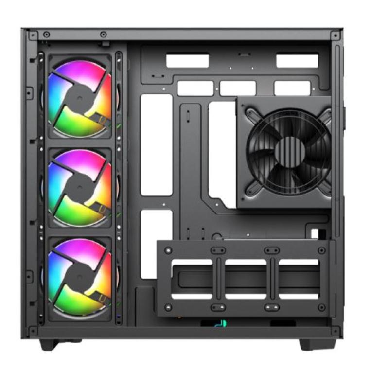 POWERBOOST PBA4375B-750W 80+ BRONZE 7*12cm ARGB Fanlı USB 3.0 Seaview Gaming Siyah AKVARYUM Kasa