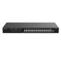 RUIJIE REYEE RG-ES126FGS-LP 24 PORT 10/100 POE +2 PORT UPLINK +1 SFP 180 WATT YONETILEMEZ RACK MOUNT SWITCH
