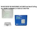 RUIJIE REYEE RG-RAP2200(F) AC1300 Dual Band Ceiling Acc 2PORT 2x2MIMO 2.4 GHZ & 5 GHZ POE ADAPTORSUZ INDOOR ACCESS POINT