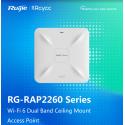 RUIJIE REYEE RG-RAP2260(G) AX1800 Wi-Fi 6 2PORT 2.4G 2x2MIMO 5G 2x2MIMO 23dBm 2.4 GHZ & 5 GHZ POE ADAPTORSUZ INDOOR REYE