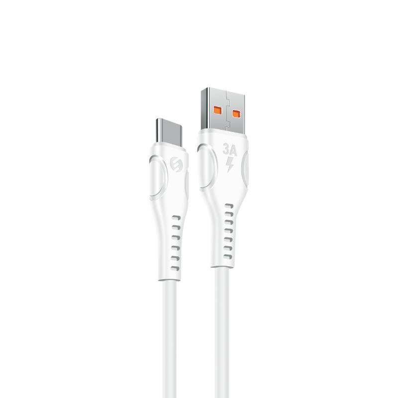 S-link SL-X243 1M 15W 3A Type-C Güvenli Hızlı Data + Sarj Kablosu