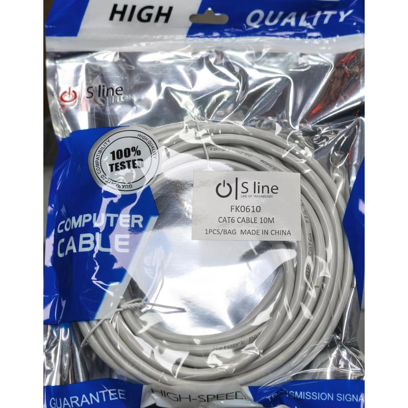 S-Line 10MT  CAT6 PATCH KABLO FK0610  10METRE CAT6 KABLO