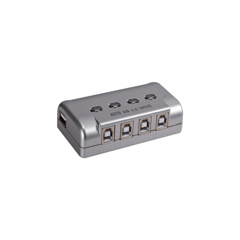 S-link SL-USW4 AUTOMATİC 4 PORT USB SWITCH(1xYAZICI/4xPC) KABLO ÇIKMAZ