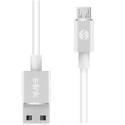 S-link SWAPP SW-C509 2.4A USB TO MİCRO BEYAZ DATA + ŞARJ KABLOSU 3MT 