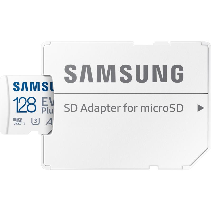 SAMSUNG Evo Plus 128GB U3,V30,A2,Class 10,4K UHD,160MB/s,160MB/s microSDXC UHS-I HAFIZA KARTI+ADAPTÖRLÜ