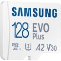 SAMSUNG Evo Plus 128GB U3,V30,A2,Class 10,4K UHD,160MB/s,160MB/s microSDXC UHS-I HAFIZA KARTI+ADAPTÖRLÜ