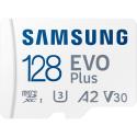 SAMSUNG Evo Plus 128GB U3,V30,A2,Class 10,4K UHD,160MB/s,160MB/s microSDXC UHS-I HAFIZA KARTI+ADAPTÖRLÜ