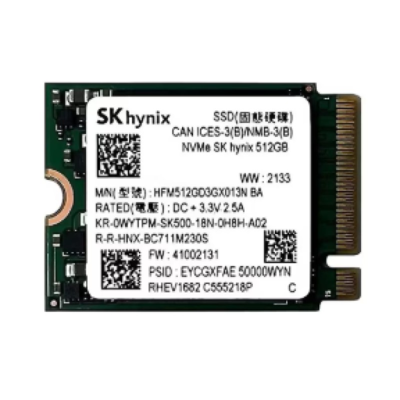 SK HYNIX SOLIDIGM 512GB NVMe m.2  2230 5000MB/4500MB BULK SSD