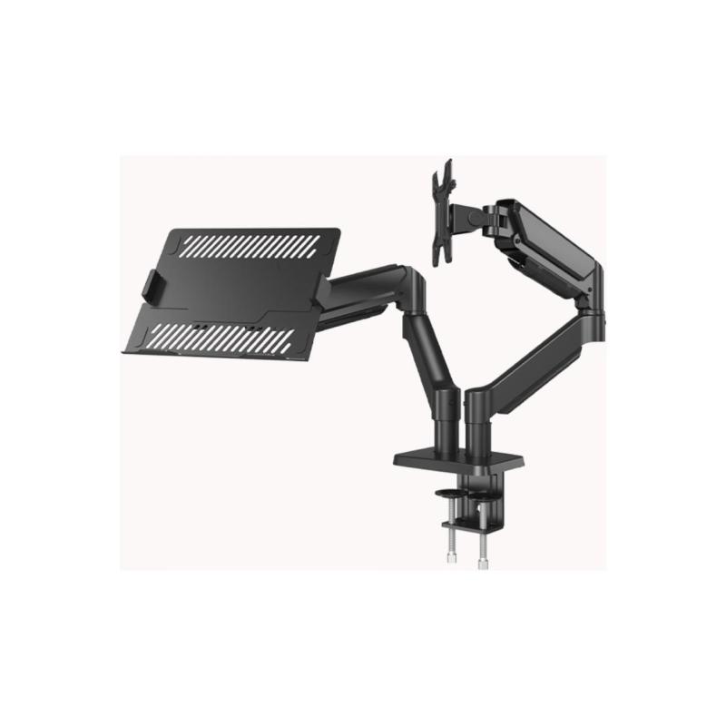 Sline M252DJ 17''-32'' Çift Kollu Masa Üstü Monitör + Notebook Standı