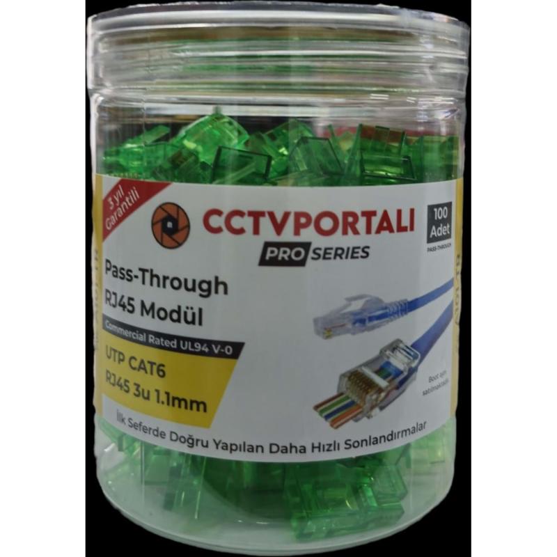 Stonet A101-TR 3U Cat6 1.1mm Yeni Nesil Sarı RJ45 Jack - 100 Lü Paket Halinde AKILLI UC EZ RJ