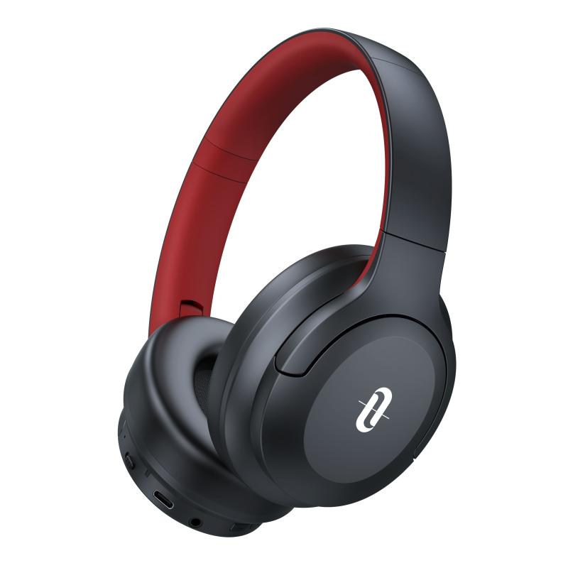 TaoTronics TT-BH1121-RED  Bluetooth 5.3 Katlanabilir Kablosuz Kulaküstü Kulaklık Kırmızı Siyah