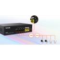 TENDA S106PC 6 Port 4 Port Poe+ 10/100 Mbps + 2 Port Uplink Switch Çelik Kasa Rack Mount 4+2