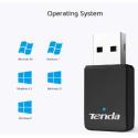 TENDA U9 AC650 2.4GHz 200 Mbps+5GHz 433 Mbps,11ac MU-MIMO DUAL BAND WiFi USB ADAPTÖR