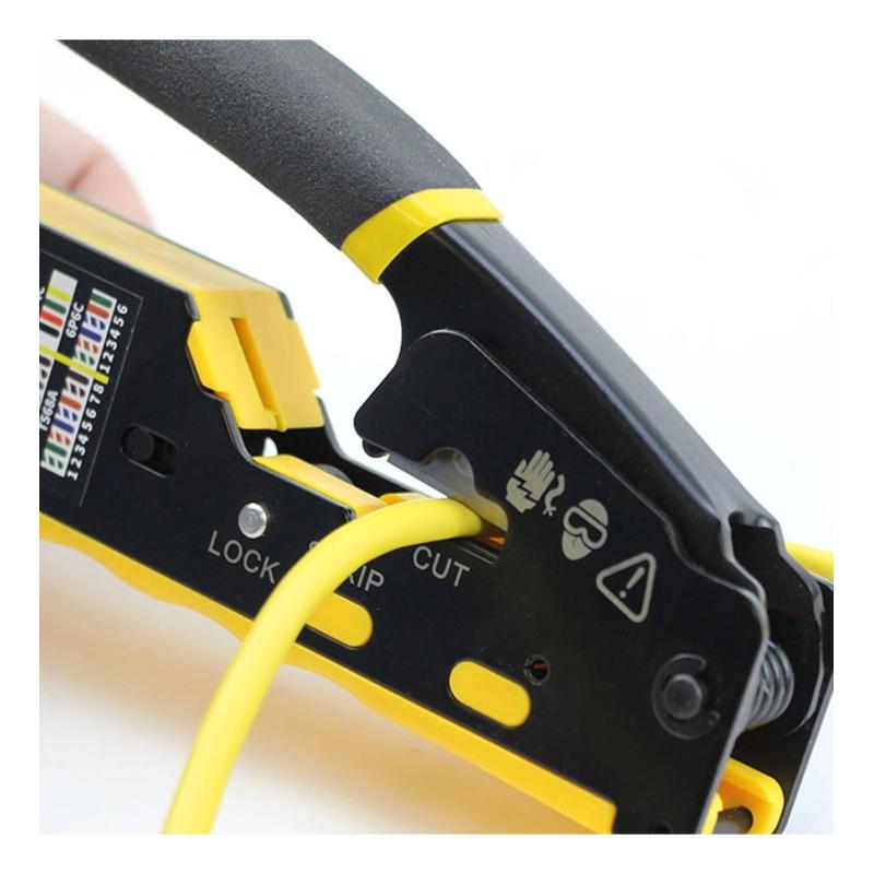 TOOLS  RJ45 Sıkma Aracı, Ağ Tel Soyucu Kablo Kesici,Hepsi bir arada 6P-RJ11/12 8P-RJ45  SIKMA PENSESİ
