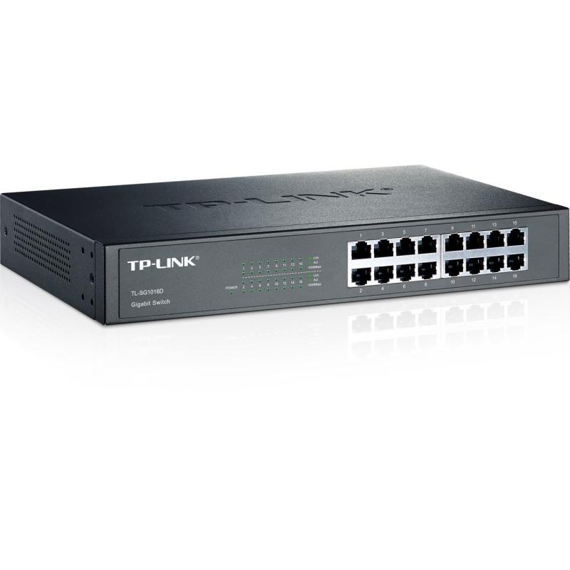 TP-LINK 16 PORT TL-SG1016D 10/100/1000 GİGABİT YÖNETİLEMEZ METAL SWITCH