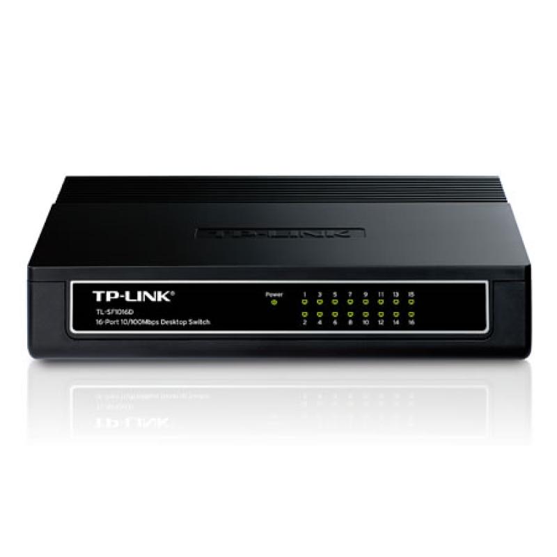 TP-LINK 16 PORT TL-SF1016D 10/100 YÖNETİLEMEZ PLASTİK SWITCH