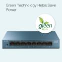 TP-LINK 8 PORT LS108G 10/100/1000Mbps Metal Kasa Yönetilemez Switch