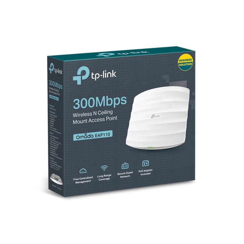 TP-LINK OMEDA EAP110 Wi-Fi 300Mbps Tavan Tipi Access Point 24V passive PoE adapter