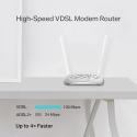 TP-LINK TD-W9950 2.4GHZ 300MBPS 4 PORT ADSL/VDSL 2xANTEN ROUTER MODEM