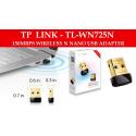 TP-LINK TL-WN725N 150Mbps 2.4GHZ,USB 2.0,WiFi NANO USB ADAPTÖR