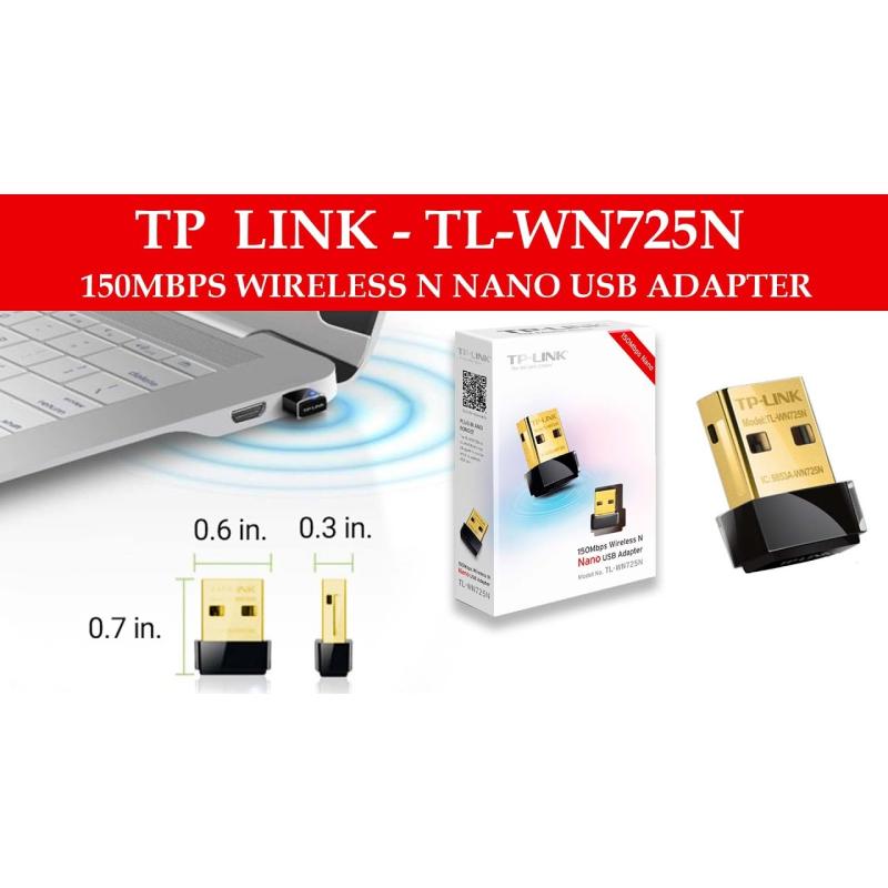 TP-LINK TL-WN725N 150Mbps 2.4GHZ,USB 2.0,WiFi NANO USB ADAPTÖR