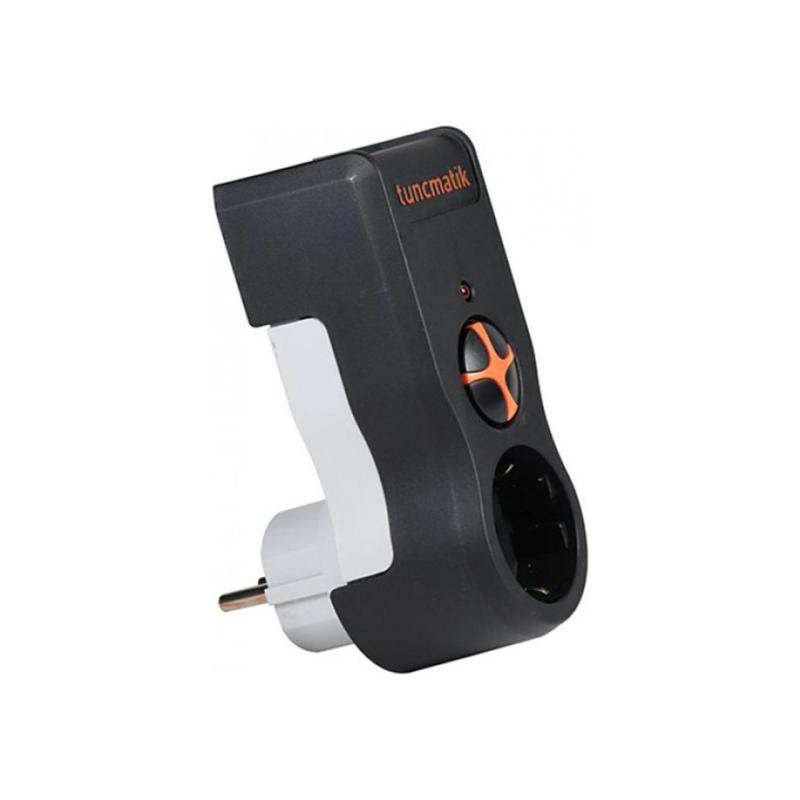 TUNÇMATİK TSK19020 1li Enerji Koruma Powersurge 1li Siyah Priz 1050  akım koruma