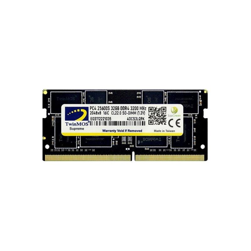 TwinMOS 32GB 3200MHz DDR4 Notebook Ram MDD432GB3200N