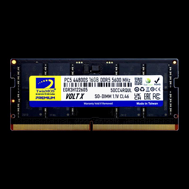 TWINMOS 16GB 5600MHz DDR5 CL46 DDR5 Notebook Ram TMD516GB5600S46