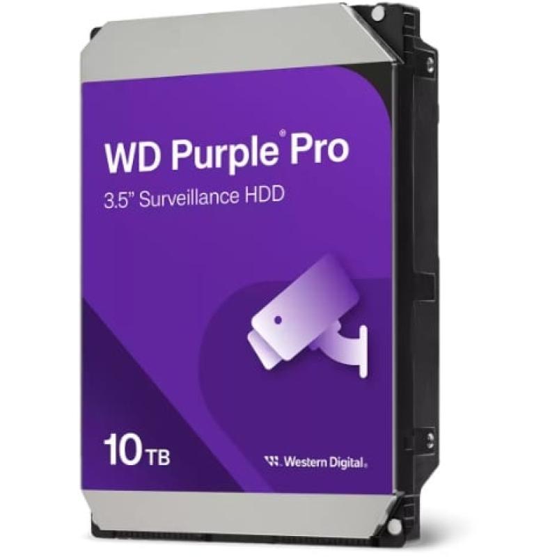 WD PURPLE PRO AI 10TB 7200RPM 512MB SATA3 550TB/Y 7/24 (WD102PURP)(RESMI DIST GARANTILI)