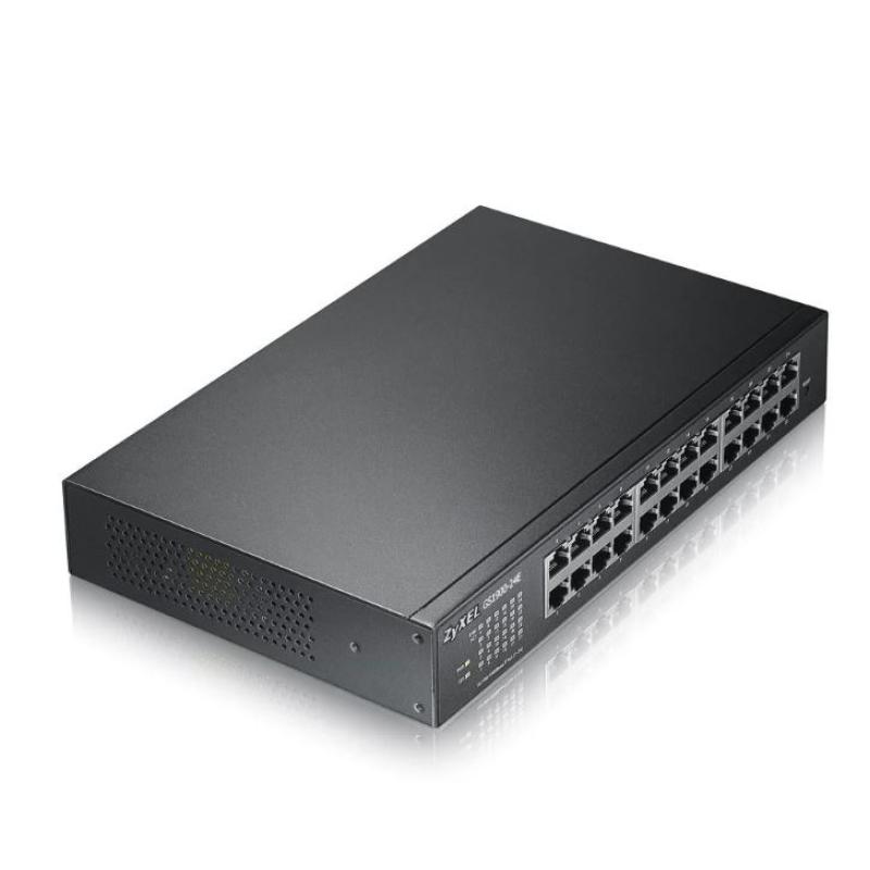 ZYXEL GS1900-24E v3 24 Port 24x10/100/1000 L2 Web Smart Yönetilebilir, 10/100/1000 Bakır Desktop Switch 